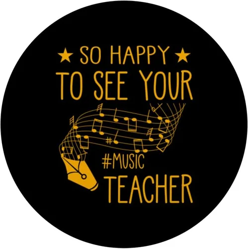 Vista 3 de So Happy to See Your Music Teacher Boombox Retro PopSockets Adhesivo PopGrip