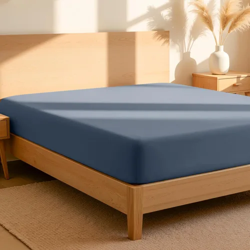Vista 15 de Bare Home Sábana bajera ajustable 100 % algodón orgánico Twin, tejido de percal crujiente, ligera y transpirable, sábana bajera de bolsillo profundo