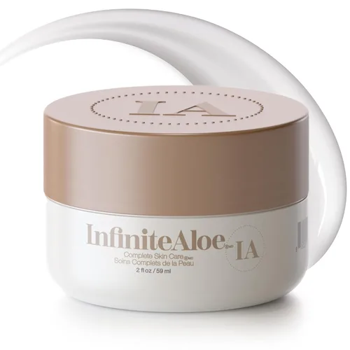 Vista 12 de InfiniteAloe, Hidratante corporal y facial de aloe vera, crema facial sin fragancia, crema corporal, loción de manos para piel seca, 4 frascos