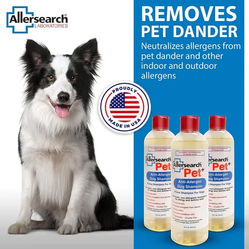 Vista 4 de Allersearch Pet + Champú antialérgeno, 128 onzas
