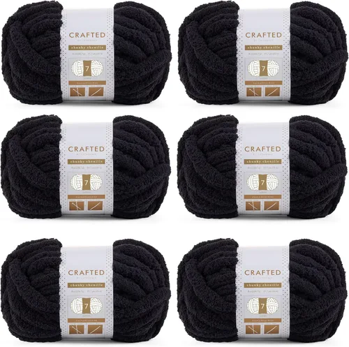 Vista 37 de Crafted By Catherine Hilo de Chenille Grueso - Paquete de 2 (8 oz / 227 g, 31.7 Yardas Cada Madeja), Beige, Calibre 7 Jumbo