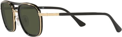 Vista 3 de Persol PO2484S - Gafas de sol cuadradas, Dorado, negro, verde