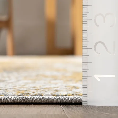 Vista 2 de nuLOOM Aideen Modern Snake Patterned Area Rug, 4x6, Beige