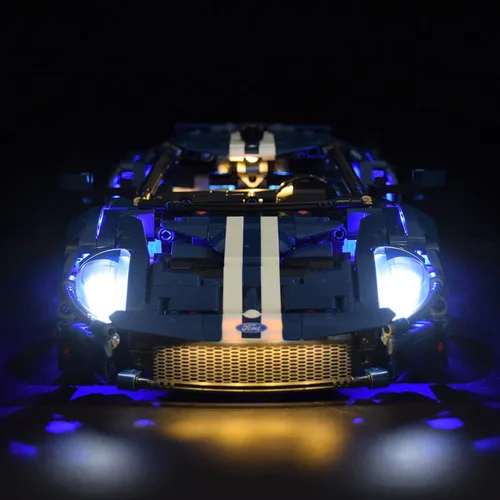 Vista 6 de LightGo Kit de iluminación LED diseñado para Lego 42154 2022 Ford GT Building Set, no incluye modelo (versión clásica)