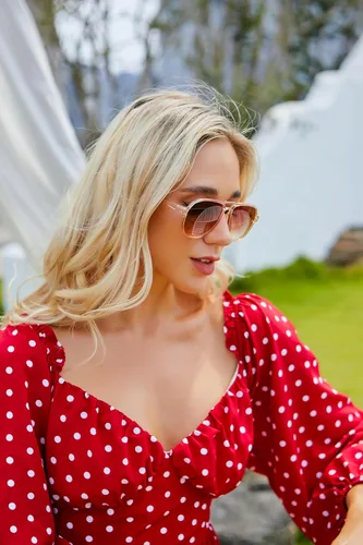 Vista 4 de Lentes de sol estilo aviador cuadrados retro para mujeres y hombres, estilo vintage, doble puente, ligeras, de los años 70