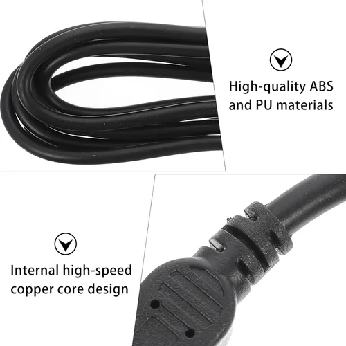 Vista 6 de SOLUSTRE Cargadores inalámbricos USB cable de carga compatible con PS4 Slim Pro Game Pad Cable de carga negro controlador de juego mango cargador