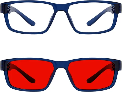 Vista 206 de Eyekepper Gafas de luz azul para hombre y mujer, paquete de 6 lentes Pilot Paquete de 6 color mezclado