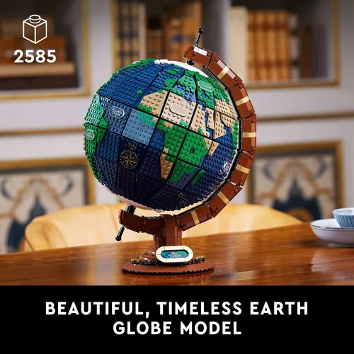 Vista 2 de LEGO Ideas The Globe 21332 - Juego de construcción para adultos (2585 piezas)