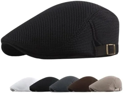 Vista 3 de Gatsby Ivy Newsboy - Gorro de malla transpirable para hombre