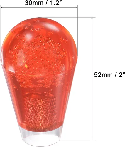 Vista 2 de uxcell Ellipse Oval Joystick Head Rocker Ball Top Handle Arcade Game Reemplazo Rojo Blanco