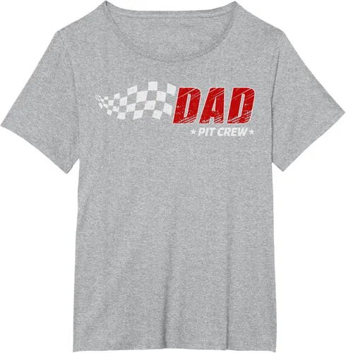 Vista 70 de Dad Pit Crew Race Car Birthday Family Matching Pit Crew Camiseta Pit Crew