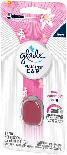Vista 2 de Glade Plugins - Recambio para ambientador de automóvil, perfección floral, 0.11 onzas líquidas