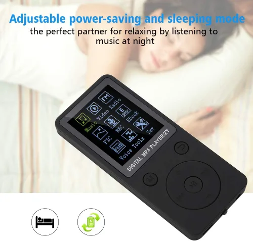 Vista 2 de Lazmin112 Reproductor de música MP4, reproductor de música portátil multifunción de 1.8 pulgadas con auriculares, compatible con tarjeta TF de 32