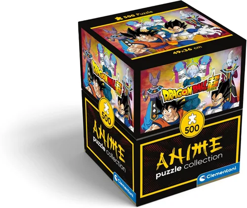 Vista 7 de Clementoni - Colección de rompecabezas de anime, rompecabezas de 500 piezas para adultos y niños, súper ilustración de Dragon Ball, idea de regalo