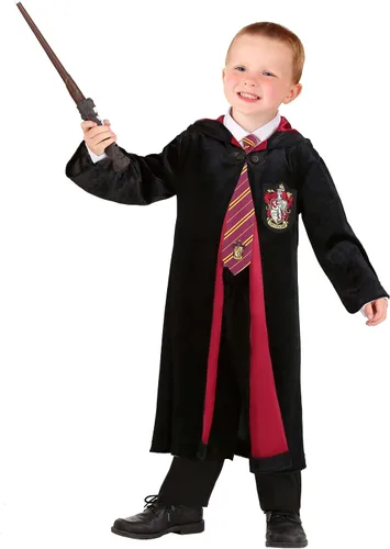 Vista 4 de Fun Costumes Harry Potter Deluxe Hermione Gryffindor - Bata para niños pequeños