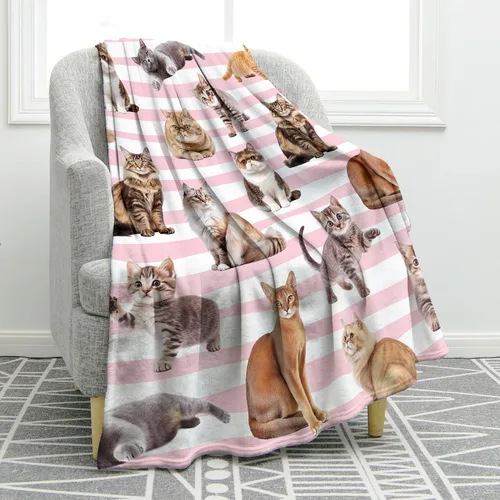 Vista 19 de Jekeno Manta rústica de cabaña, regalos para adultos y niños, regalos de caza de animales salvajes, mantas de naturaleza de bosque para mujeres