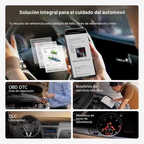 Vista 3 de TOPDON Carpal OBD2 escáner Bluetooth - Herramienta de diagnóstico para todos los sistemas con IA AI-Assisted All System Car Scan Tool for iOS &