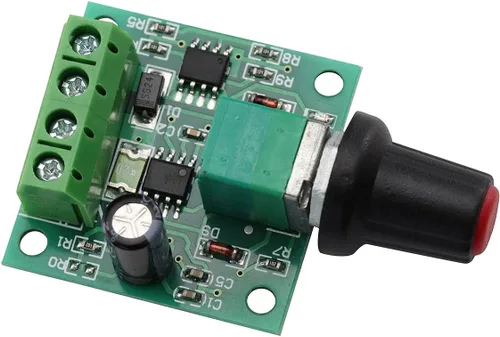 Vista 4 de Controlador de velocidad del motor DC PWM 1803BK 1803B Interruptor de controlador ajustable con perilla de control de velocidad DC 1.8v 3v 5v 6v 12v