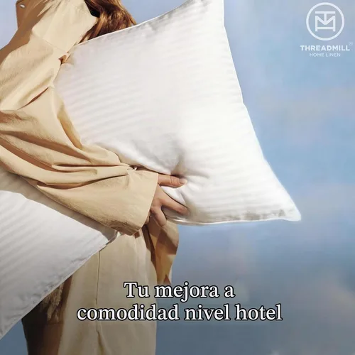 Vista 6 de Threadmill Almohadas de cama suaves tamaño estándar paquete de 2 Almohadas de cama de refrigeración alternativas al plumón para dormir Almohadas