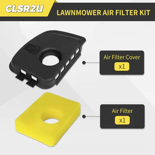 Vista 2 de Cubierta para limpiador de aire 595660 Filtro de aire 799579 Compatible con 590581 08P502 08P602 09P602 09P702 Series de motores MTD Troy Bilt AYP