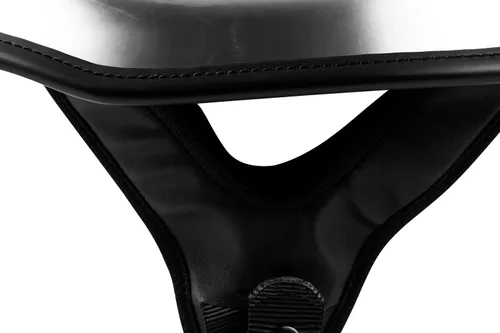 Vista 4 de Highway 21 Medio casco de 0.354 in para motocicleta, aprobado por DOT, protección de crucero ligero de perfil bajo, certificado FMVSS 218 (cromo, XS)