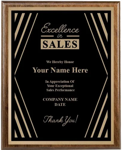 Vista 9 de Crown Awards 8x10 Personalized Recognition Plaque Trophy Award Varios