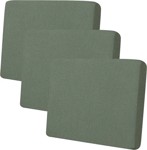 Vista 106 de Easy-Going - Funda de cojín elástica individual para sofá biplaza, sillón, funda de cojín protectora, suave, flexible con parte inferior elástica