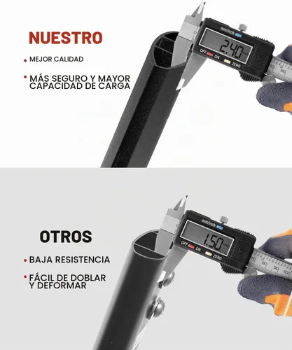 Vista 8 de Barras transversales Richeer para portaequipajes de techo de 300 libras para Grand Cherokee 2011-2021