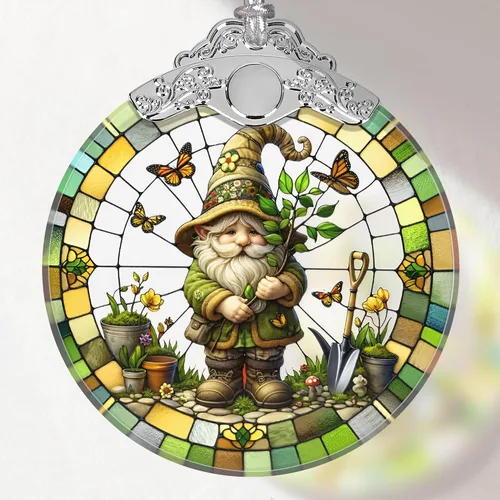 Vista 14 de Adorno de vitral, adornos de Navidad, decoraciones de árbol de Navidad, decoración de mariposa de Navidad, adornos de mariposa para árbol