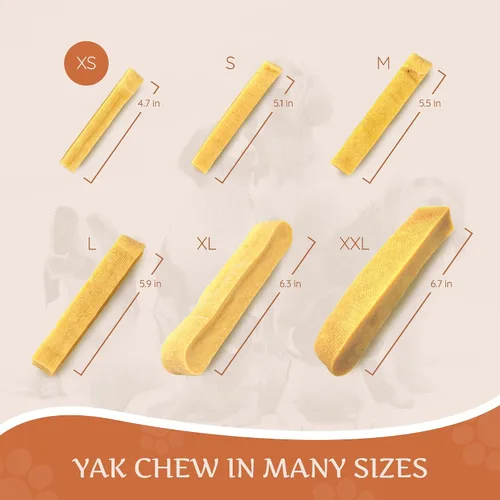 Vista 3 de Wildfang® Yak Chews, XS para perros de menos de 22 libras – Varilla dental para perros, dureza como el queso de yak del Himalaya, palitos de queso