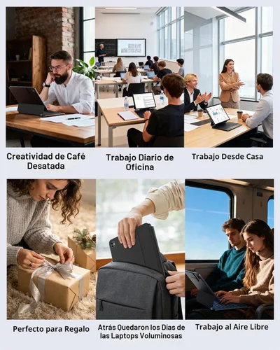 Vista 4 de AUSDOM Funda para iPad Pro de 11 pulgadas con teclado (M5/M4, 2025/2024), funda de teclado para iPad Pro de 11 pulgadas (M4) con soporte magnético