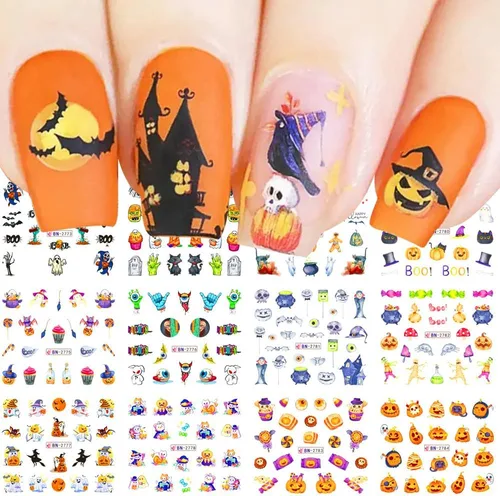 Vista 8 de Calcomanías de arte de uñas de flores, calcomanías de uñas de transferencia de agua, suministros de arte de uñas, lirio de verano, orquídea