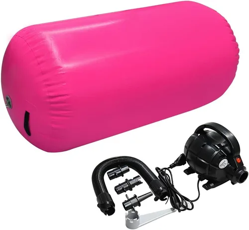 Vista 8 de GLANT Air Mat Tumble Track AirSpot - Gymnastics Training Springboard - Round Inflatable Springboard