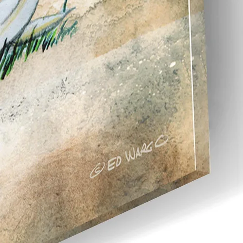 Vista 3 de Epic Art 'She Loves Me' de Ed Wargo, arte de pared de vidrio acrílico, 12 x 16 pulgadas