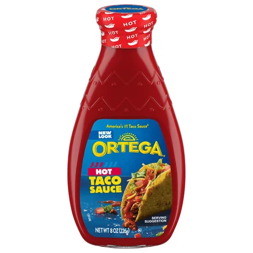 Vista 22 de Salsa picante para tacos Ortega Blazin’ Fire, 8 onzas