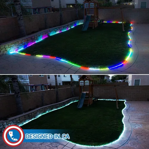 Vista 2 de Russell Decor Cuerda de luces LED con controlador multifunción para Navidad, Halloween, 4 de julio, Día de los Caídos, decoración de vacaciones