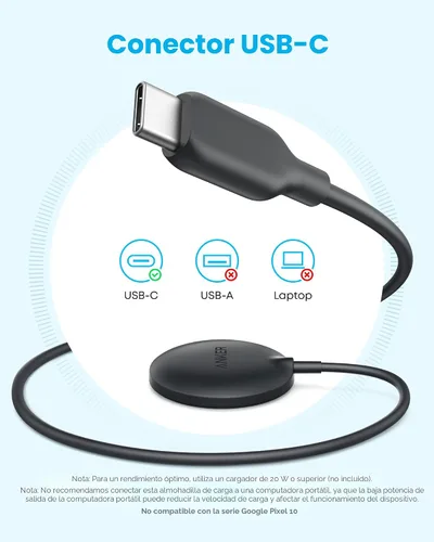 Vista 6 de Anker Zolo - Cargador inalámbrico magnético, certificado Qi2 de 15 W, almohadilla de carga inalámbrica compatible con MagSafe, para iPhone