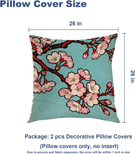 Vista 278 de Batmerry Autumn Pumpkin Templeton Throw Pillow Covers, Green Leaves Paths Forests Decorative Pillow Covers Digital Printing Blended for Couch Sofa