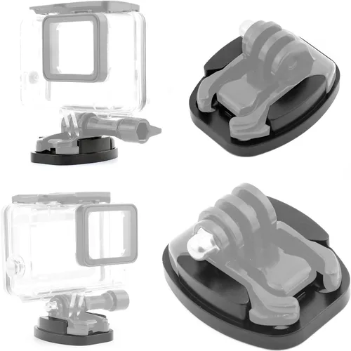 Vista 5 de Montaje de trípode de liberación rápida de aluminio CNC con adaptador de 1/4 para cámaras deportivas GoPro