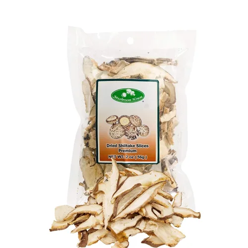 Vista 10 de Mushroom House (MUSI1) Rebanadas secas de hongos shiitake, 1 onza