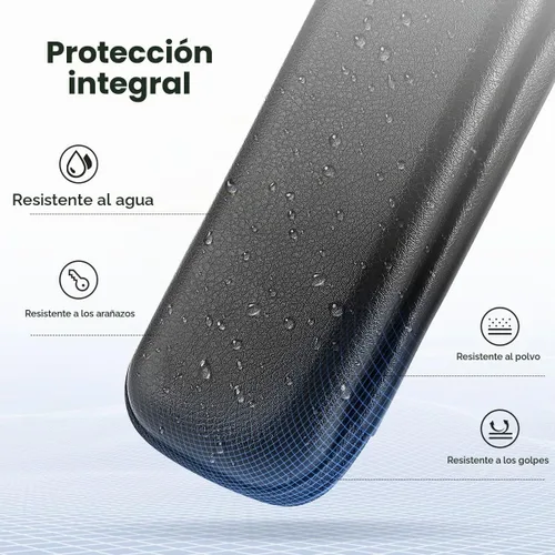 Vista 2 de AGPTEK Soporte para Apple Pencil, bolsa de transporte de cuero duro de PU delgada for Apple Pen Accessories, MP3 Players, USB Cable, Earphone