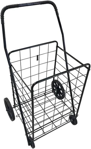 Vista 3 de Carrito de compras plegable de 23 pulgadas de largo x 16 pulgadas de ancho x 40.5 pulgadas de alto