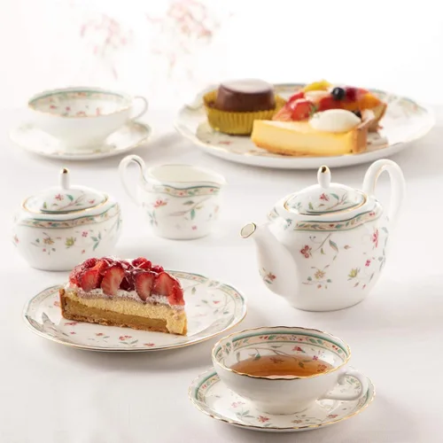 Vista 3 de Noritake Bone China flor Calico Sugar (pequeño) t50527 a/4409
