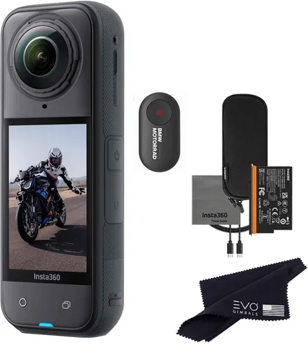 Vista 16 de Insta360 X5 - Cámara de acción impermeable 360 con sensores de 1/1.28", video HDR 360 de 8K, foto de 72 MP, lente única 4K a 60 fps, rendimiento