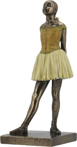 Vista 2 de Veronese Design Degas Little Dancer - Estatua de bailarina, fundida en frío, (7.25 pulgadas de alto), multicolor