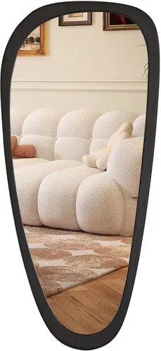 Vista 39 de WallBeyond Espejo asimétrico, espejo de pared irregular, espejos de pared decorativos para dormitorio, sala de estar, entrada, pasillo, espejo
