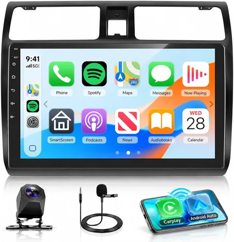 Vista 10 de Rimoody 4G+64G Estéreo de Coche para Suzuki Swift 2005-2010 CarPlay Inalámbrico Android Auto, Radio de Coche Android 15 Pantalla Táctil Integrada