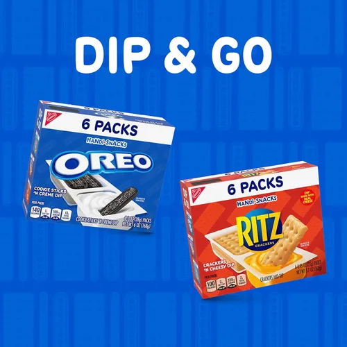 Vista 10 de Handi-Snacks OREO & RITZ Paquete variado, 30 paquetes de aperitivos (el surtido puede variar)