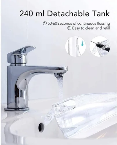 Vista 8 de Irrigador dental inalámbrico avanzado para dientes, encías, aparatos ortopédicos, encías, aparatos ortopédicos, cuidado dental, irrigador oral