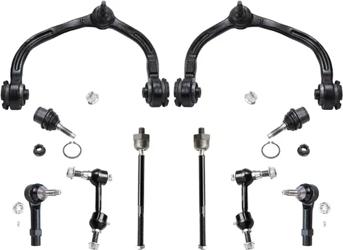 Vista 51 de Detroit Axle - Kit de suspensión delantera de 10 piezas para Chevrolet Trailblazer GMC Envoy 2004-2007 2005 2006 Soportes de brazo de control